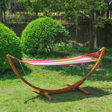 Outsunny Hamaca Tumbona Doble 315x100x110cm Playa Camping M Outsunny Hamaca Tumbona Doble 315x100x110cm Playa Camping M