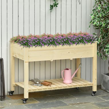 Outsunny Huerto Urbano Mesa de Cultivo 118x55x83 cm Elevado Outsunny Huerto Urbano Mesa de Cultivo 118x55x83 cm Elevado