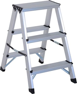 HOMCOM HomCom® Escalera de Tijera Aluminio Plegable Escal HOMCOM HomCom® Escalera de Tijera Aluminio Plegable Escal