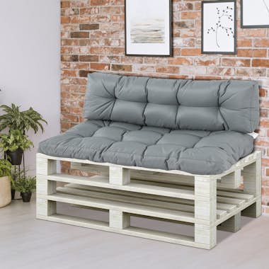 Outsunny Cojín para Palé con Respaldo 120x80x12 cm Cojín pa Outsunny Cojín para Palé con Respaldo 120x80x12 cm Cojín pa