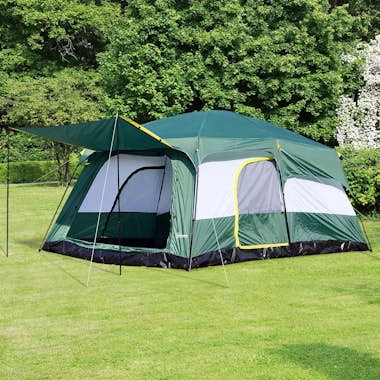 Outsunny Tienda de Campaña Familiar 8-10 Personas Carpa Gra Outsunny Tienda de Campaña Familiar 8-10 Personas Carpa Gra