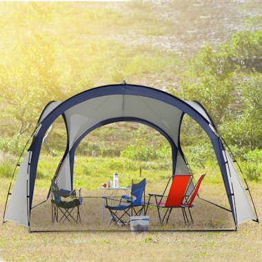 Outsunny Carpa para Camping Picnic 3,5x3,5m Toldo Abierto I Outsunny Carpa para Camping Picnic 3,5x3,5m Toldo Abierto I