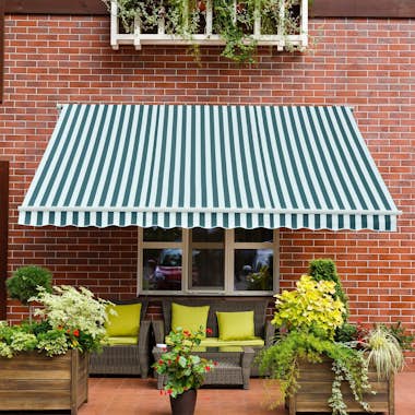 Outsunny Toldo Manual Plegable de Aluminio de 2.95x2.5m par Outsunny Toldo Manual Plegable de Aluminio de 2.95x2.5m par