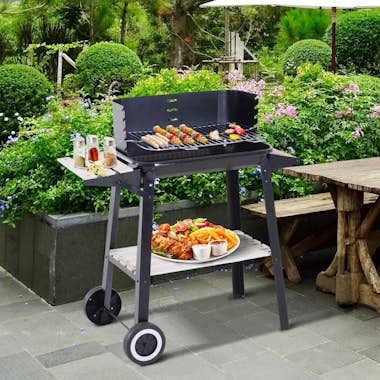 Outsunny ® Barbacoa de Carbón Vegetal Parrillas Asador BBQ