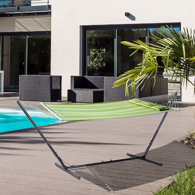 Outsunny Soporte para Hamaca de Jardín Ajustable en Longitu Outsunny Soporte para Hamaca de Jardín Ajustable en Longitu