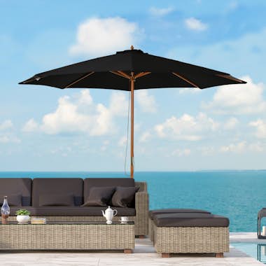 Outsunny Sombrilla Parasol para Terraza Jardín Piscina Pati Outsunny Sombrilla Parasol para Terraza Jardín Piscina Pati