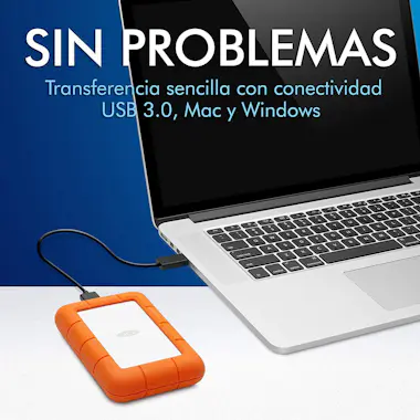 Lacie STJJ5000400 Rugged Mini Disco Duro Externo 5 TB US Lacie STJJ5000400 Rugged Mini Disco Duro Externo 5 TB US