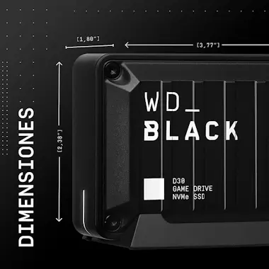 WD BATL0020BBK-WESN D30 Disco Duro Externo 2 TB Compa WD BATL0020BBK-WESN D30 Disco Duro Externo 2 TB Compa