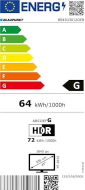 Blaupunkt BS43U3012OEB Televisor 43 Pulgasas 4K Ultra HD UHD Blaupunkt BS43U3012OEB Televisor 43 Pulgasas 4K Ultra HD UHD