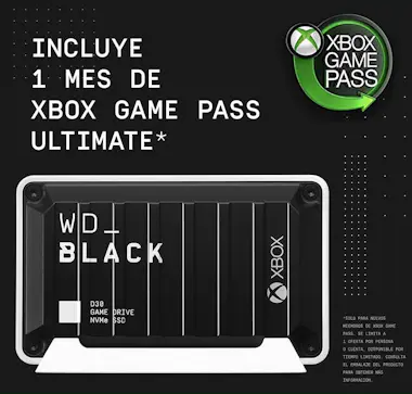 WD BAMF0010BBW-WESN D30 Disco Duro Externo 1 TB Game WD BAMF0010BBW-WESN D30 Disco Duro Externo 1 TB Game