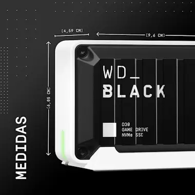 WD BAMF0010BBW-WESN D30 Disco Duro Externo 1 TB Game WD BAMF0010BBW-WESN D30 Disco Duro Externo 1 TB Game