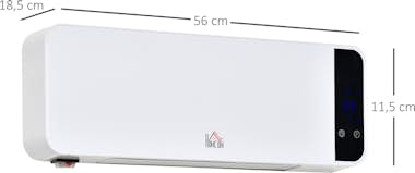 HOMCOM Calefactor Cerámico de Pared 1000/2000W con Mando HOMCOM Calefactor Cerámico de Pared 1000/2000W con Mando