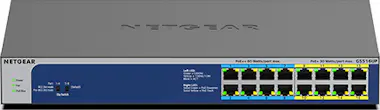 Netgear Netgear GS516UP No administrado Gigabit Ethernet ( Netgear Netgear GS516UP No administrado Gigabit Ethernet (