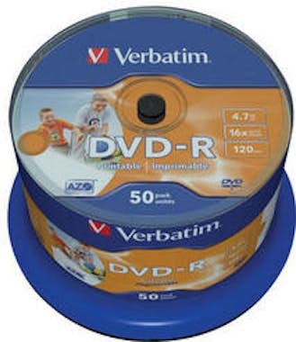 Verbatim Verbatim DVD-R Wide Inkjet Printable ID Brand 4,7 Verbatim Verbatim DVD-R Wide Inkjet Printable ID Brand 4,7