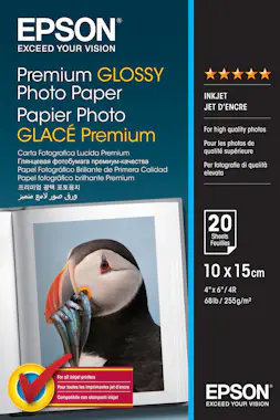 Epson Epson Premium Glossy Photo Paper - 10x15cm - 20 Ho Epson Epson Premium Glossy Photo Paper - 10x15cm - 20 Ho