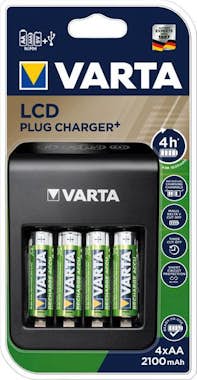 Varta Varta LCD Plug Charger+ Pilas de uso doméstico Cor Varta Varta LCD Plug Charger+ Pilas de uso doméstico Cor