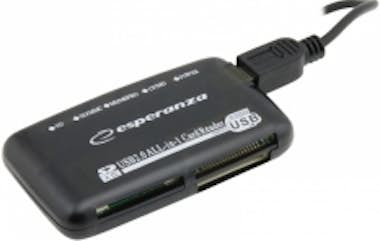 Esperanza Esperanza EA117 lector de tarjeta USB 2.0 Negro Esperanza Esperanza EA117 lector de tarjeta USB 2.0 Negro
