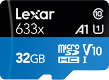 Lexar Lexar 633x memoria flash 32 GB MicroSDHC UHS-I Cla Lexar Lexar 633x memoria flash 32 GB MicroSDHC UHS-I Cla