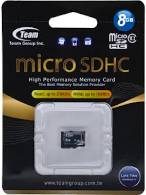 Team Group Team Group Micro SDHC Class 10 8GB memoria flash M Team Group Team Group Micro SDHC Class 10 8GB memoria flash M