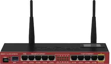 Mikrotik Mikrotik RB2011UIAS-2HND-IN router inalámbrico Gig Mikrotik Mikrotik RB2011UIAS-2HND-IN router inalámbrico Gig