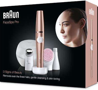 Braun Braun FaceSpa Pro 921 10 pinzas Bronce, Blanco Braun Braun FaceSpa Pro 921 10 pinzas Bronce, Blanco