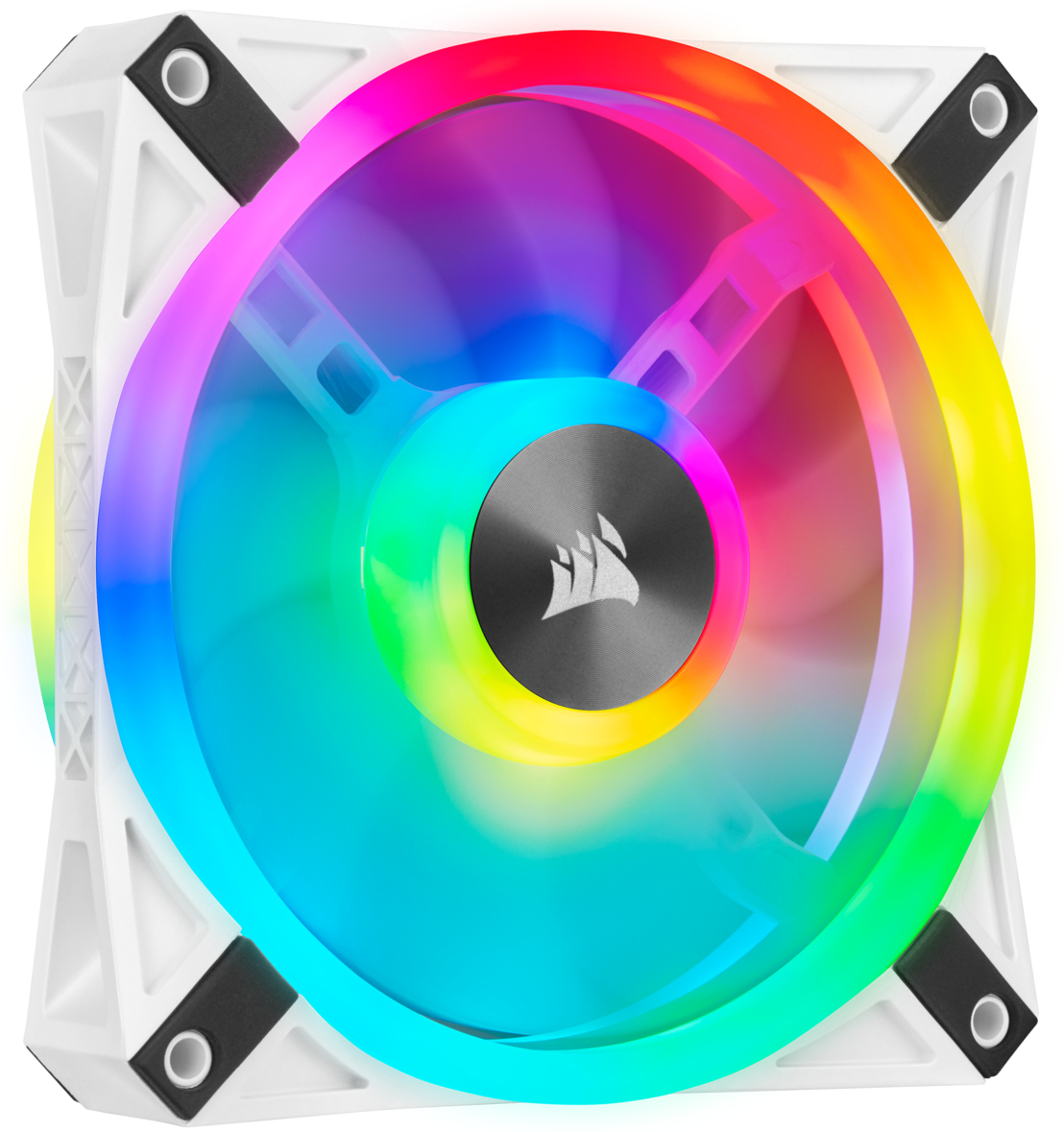 corsair icue ql120 carcasa del ordenador ventilador 12 cm blanco