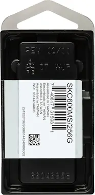 Kingston Kingston Technology KC600 mSATA 256 GB Serial ATA Kingston Kingston Technology KC600 mSATA 256 GB Serial ATA
