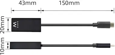 Ewent Ewent EW9823 adaptador de cable de vídeo 0,15 m US Ewent Ewent EW9823 adaptador de cable de vídeo 0,15 m US