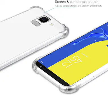 Moozy Funda Silicona Antigolpes para Samsung J6, Galaxy Moozy Funda Silicona Antigolpes para Samsung J6, Galaxy