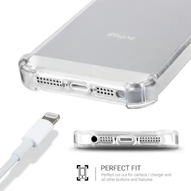 Moozy Funda Silicona Antigolpes para iPhone SE, iPhone 5 Moozy Funda Silicona Antigolpes para iPhone SE, iPhone 5