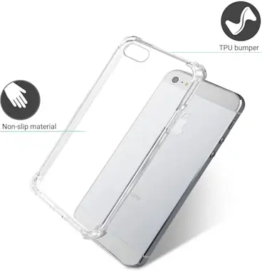 Moozy Funda Silicona Antigolpes para iPhone SE, iPhone 5 Moozy Funda Silicona Antigolpes para iPhone SE, iPhone 5
