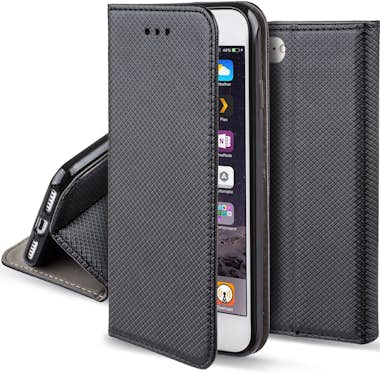 Moozy Funda para iPhone 6s, iPhone 6, Negra - Flip Cover Moozy Funda para iPhone 6s, iPhone 6, Negra - Flip Cover
