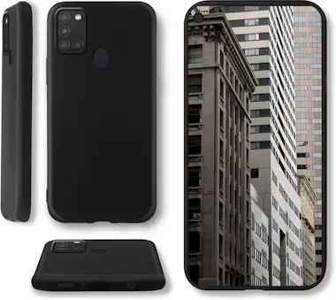 Moozy Lifestyle. Funda para Samsung A21s, Negra - Cover Moozy Lifestyle. Funda para Samsung A21s, Negra - Cover