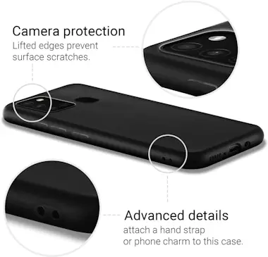 Moozy Lifestyle. Funda para Samsung A21s, Negra - Cover Moozy Lifestyle. Funda para Samsung A21s, Negra - Cover