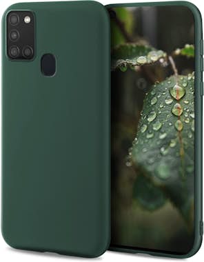 Moozy Lifestyle. Funda para Samsung A21s, Verde Oscuro - Moozy Lifestyle. Funda para Samsung A21s, Verde Oscuro -