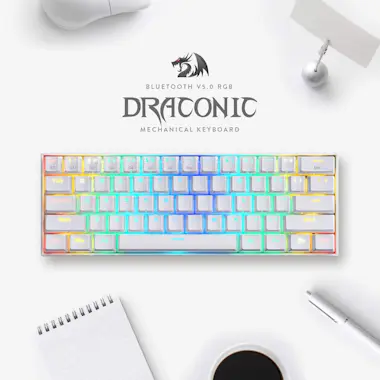 REDRAGON Redragon K530 DRACONIC RGB WHITE Teclado Mecanico REDRAGON Redragon K530 DRACONIC RGB WHITE Teclado Mecanico