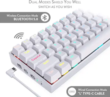 REDRAGON Redragon K530 DRACONIC RGB WHITE Teclado Mecanico REDRAGON Redragon K530 DRACONIC RGB WHITE Teclado Mecanico
