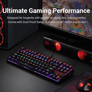 REDRAGON Redragon K552 KUMARA Teclado Mecanico Gaming TKL S REDRAGON Redragon K552 KUMARA Teclado Mecanico Gaming TKL S