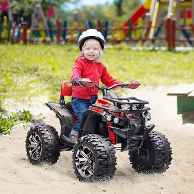 HOMCOM Quad Eléctrico 12V para Niños +3 Años con 2 Motore