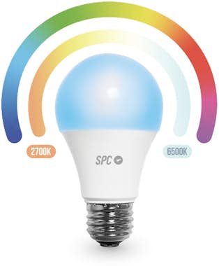 SPC BOMBILLA LED INTELIGENTE AURA 800 RGB Y BLANCO