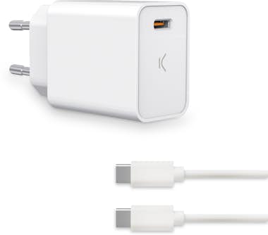 Ksix Cargador de red 20W, con salida USB Tipo C Ksix Cargador de red 20W, con salida USB Tipo C