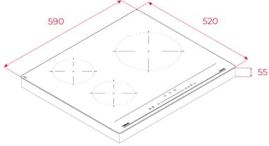 Teka Teka IBC 63 BF100 Negro Integrado 59 cm 3 zona(s) Teka Teka IBC 63 BF100 Negro Integrado 59 cm 3 zona(s)