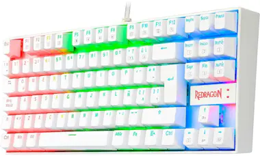 REDRAGON Redragon K552RGB KUMARA WHITE, Teclado TKL Mecánic REDRAGON Redragon K552RGB KUMARA WHITE, Teclado TKL Mecánic