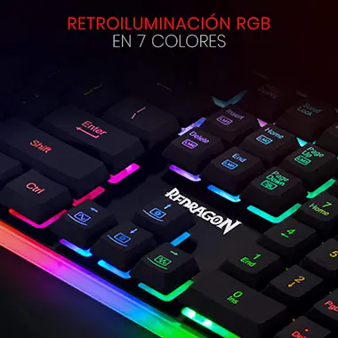 REDRAGON Redragon K509 DYAUS RGB Teclado Gaming REDRAGON Redragon K509 DYAUS RGB Teclado Gaming