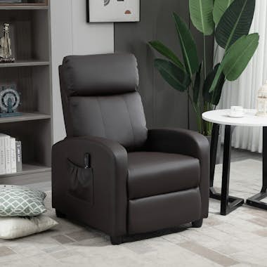 HOMCOM Sillón de Masaje Relax Reclinable con Mando a Dist HOMCOM Sillón de Masaje Relax Reclinable con Mando a Dist