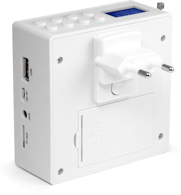 TECHNAXX Technaxx BT-X51 Portátil Analógico y digital Blanc TECHNAXX Technaxx BT-X51 Portátil Analógico y digital Blanc