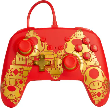 PowerA PowerA Enhanced Wired Oro, Rojo, Amarillo USB Game PowerA PowerA Enhanced Wired Oro, Rojo, Amarillo USB Game