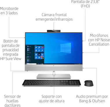HP HP EliteOne 800 G6 60,5 cm (23.8"") 1920 x 1080 Pi HP HP EliteOne 800 G6 60,5 cm (23.8"") 1920 x 1080 Pi