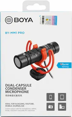 Boya BOYA BY-MM1 Pro Negro Micrófono para cámara digita Boya BOYA BY-MM1 Pro Negro Micrófono para cámara digita