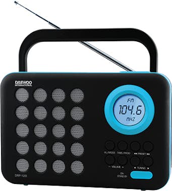 Daewoo Daewoo DBF140 radio Portátil Digital Negro, Azul Daewoo Daewoo DBF140 radio Portátil Digital Negro, Azul